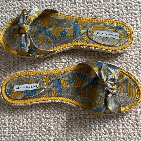 Tabitha Simmons espadrille silk slides - Picture 6 of 7
